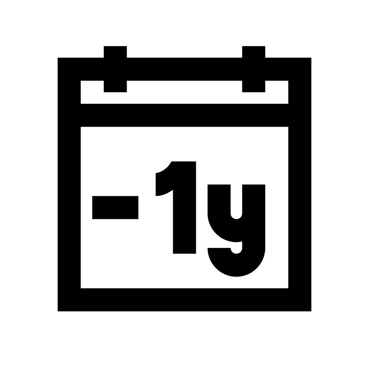 windows 10 style 减去1年 icon