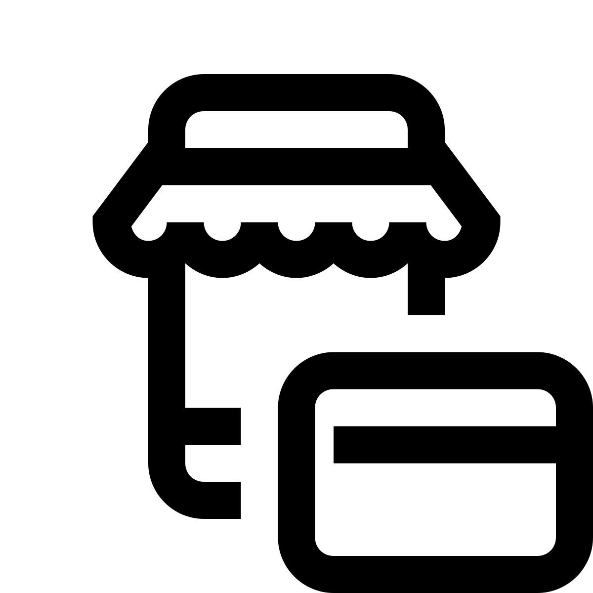 windows 10 style tarjetas mobile shop icon
