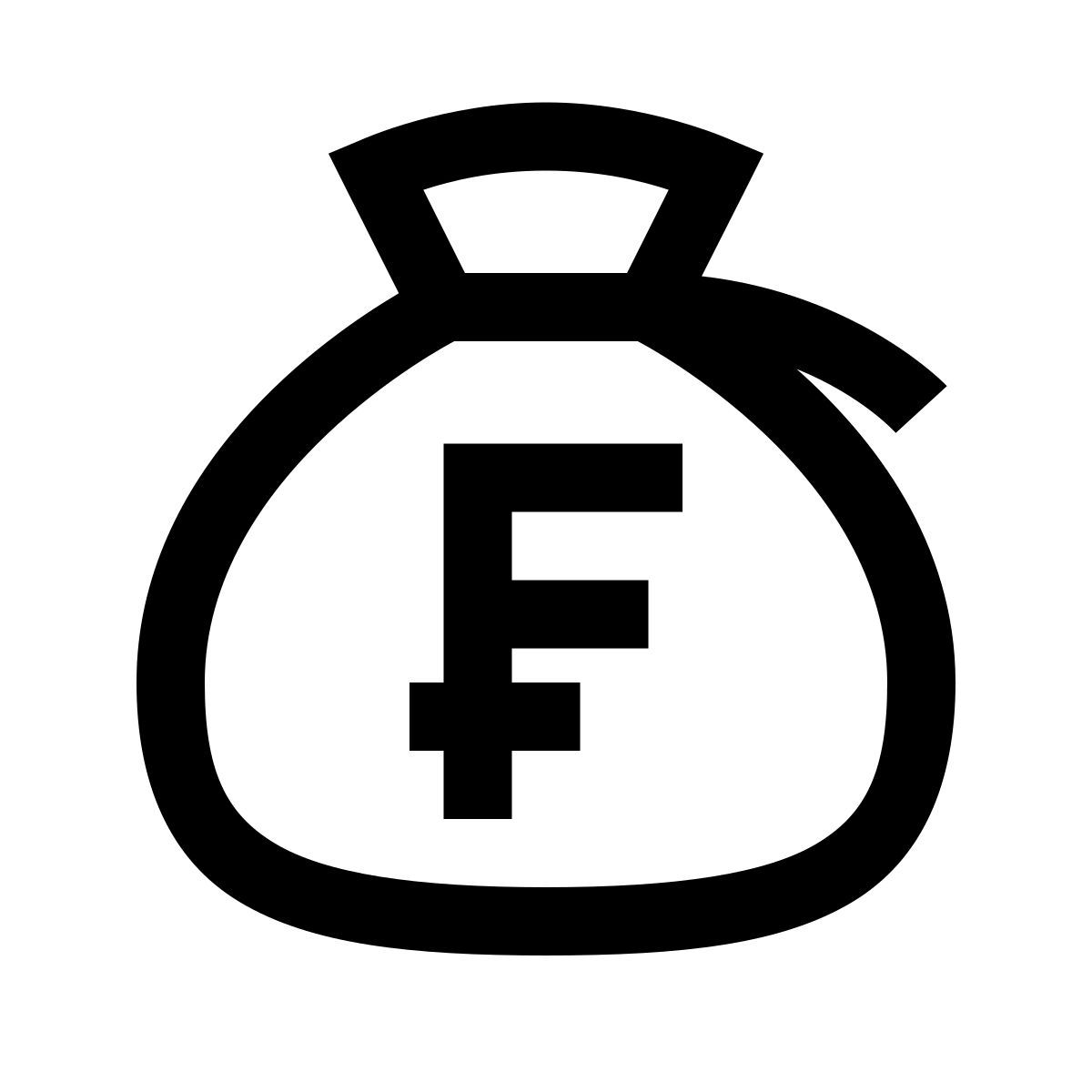 windows 10 style 钱袋子法郎 icon