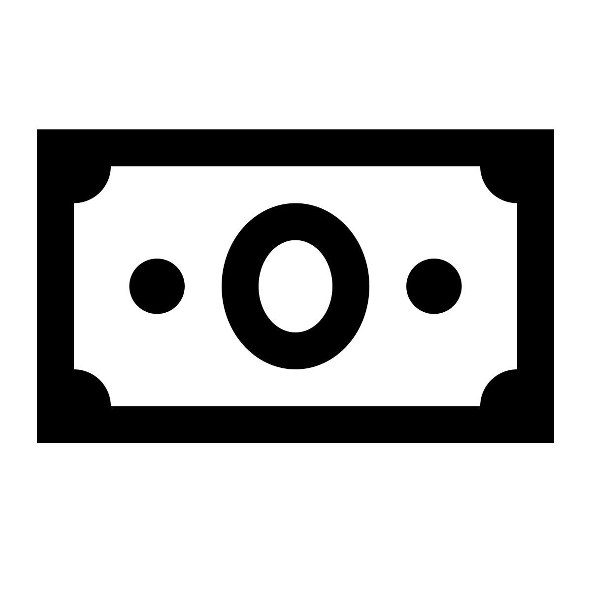windows 10 style billete de dinero icon