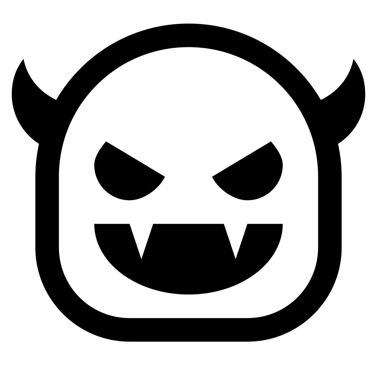 windows 10 style cara de monstruo icon