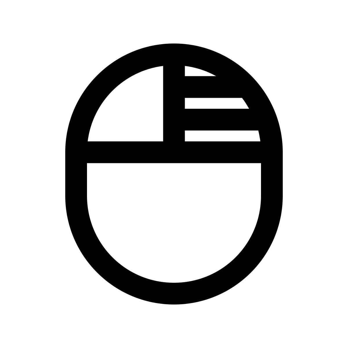 windows 10 style clic derecho del ratón icon