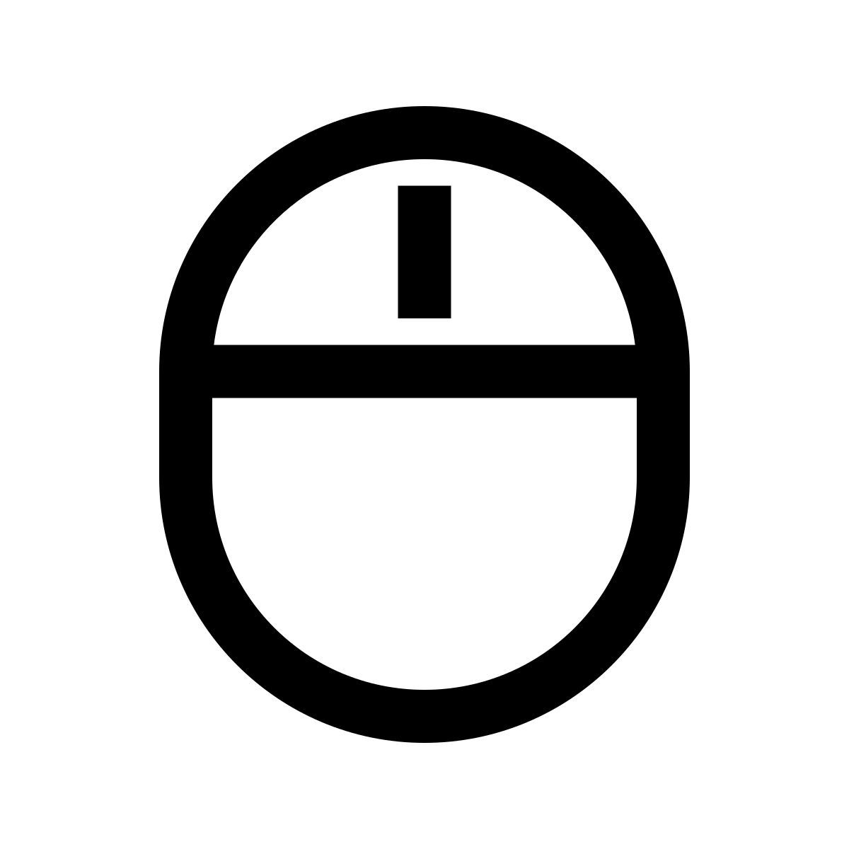 windows 10 style maus icon