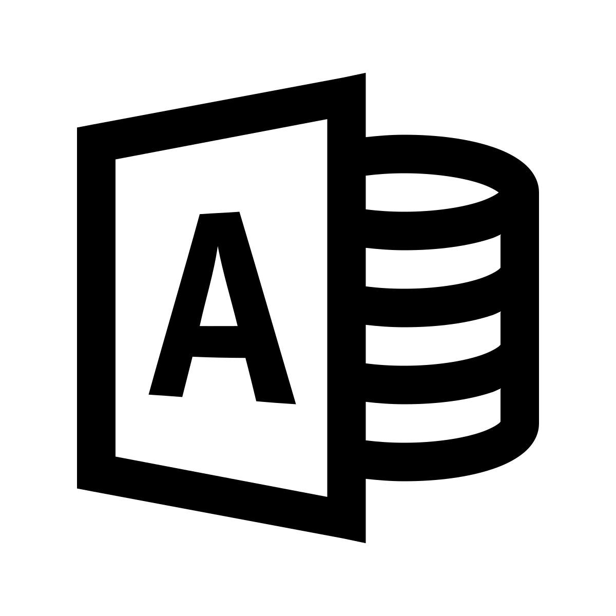 windows 10 style microsoft access icon