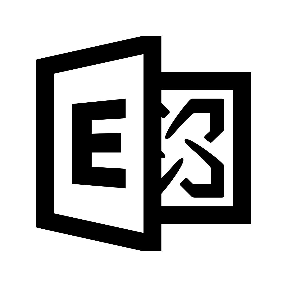 windows 10 style microsoft exchange icon