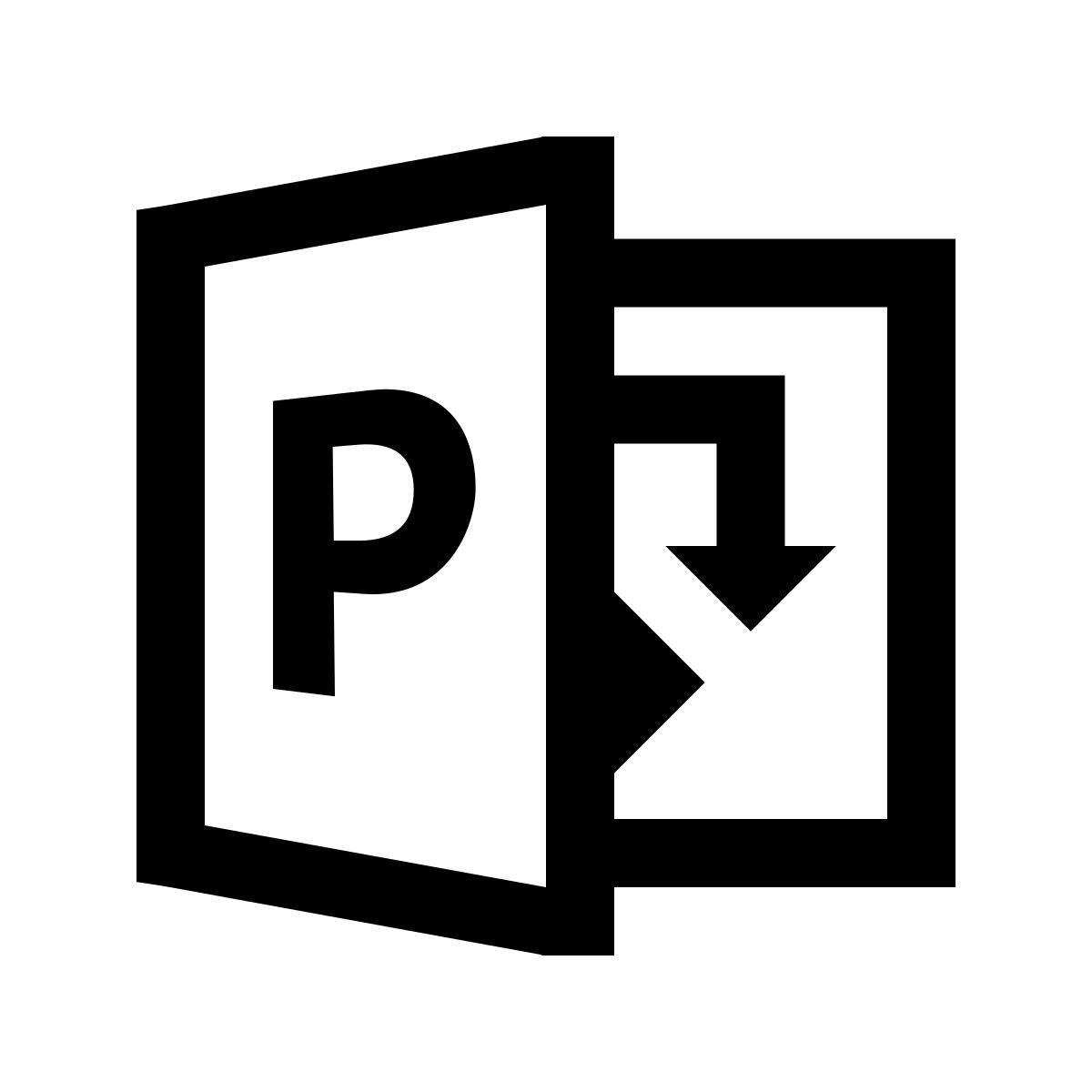windows 10 style microsoft project icon