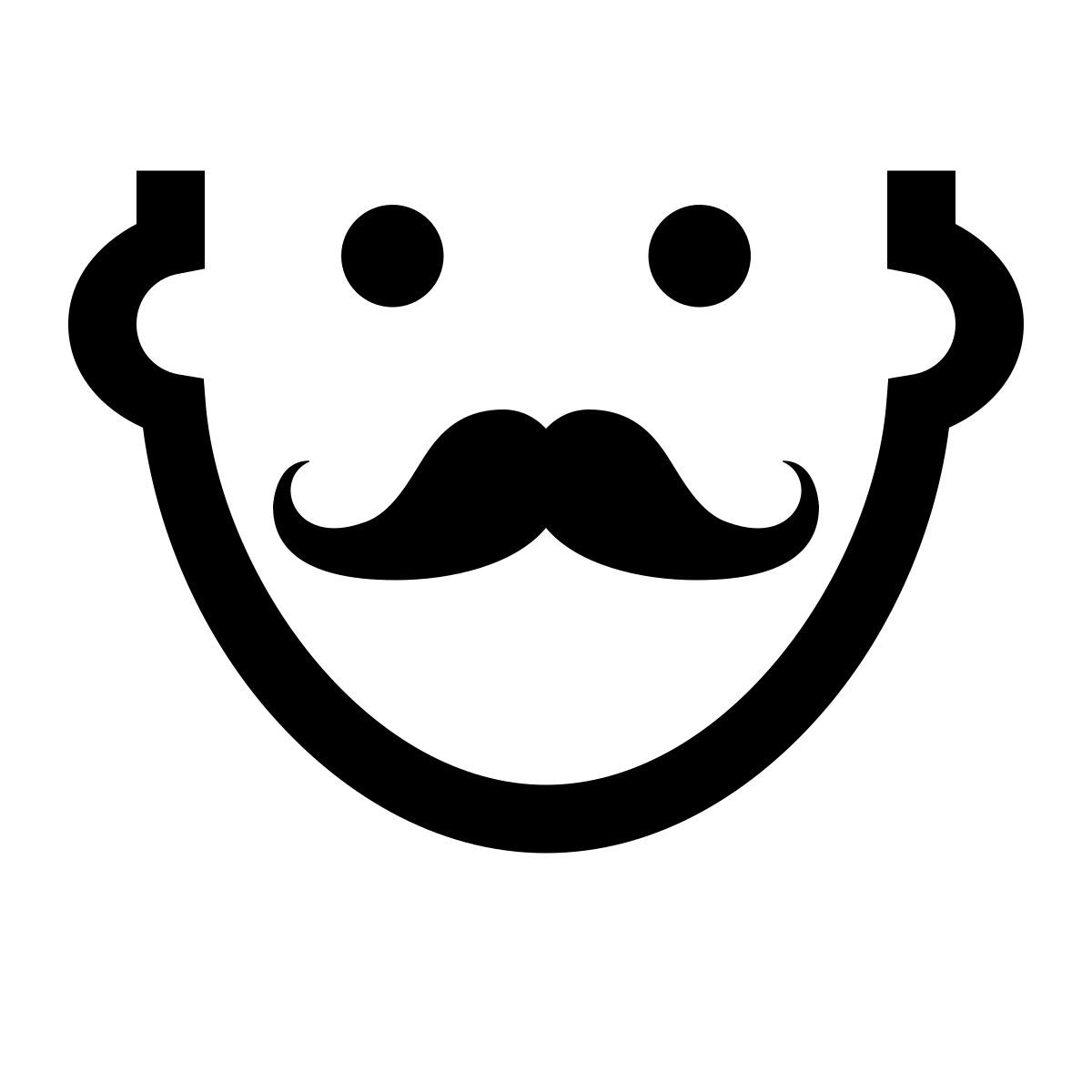 windows 10 style 胡子 icon