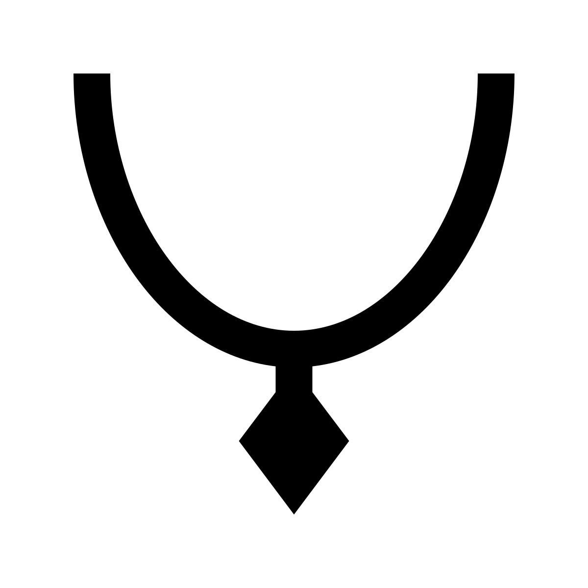 windows 10 style necklace icon