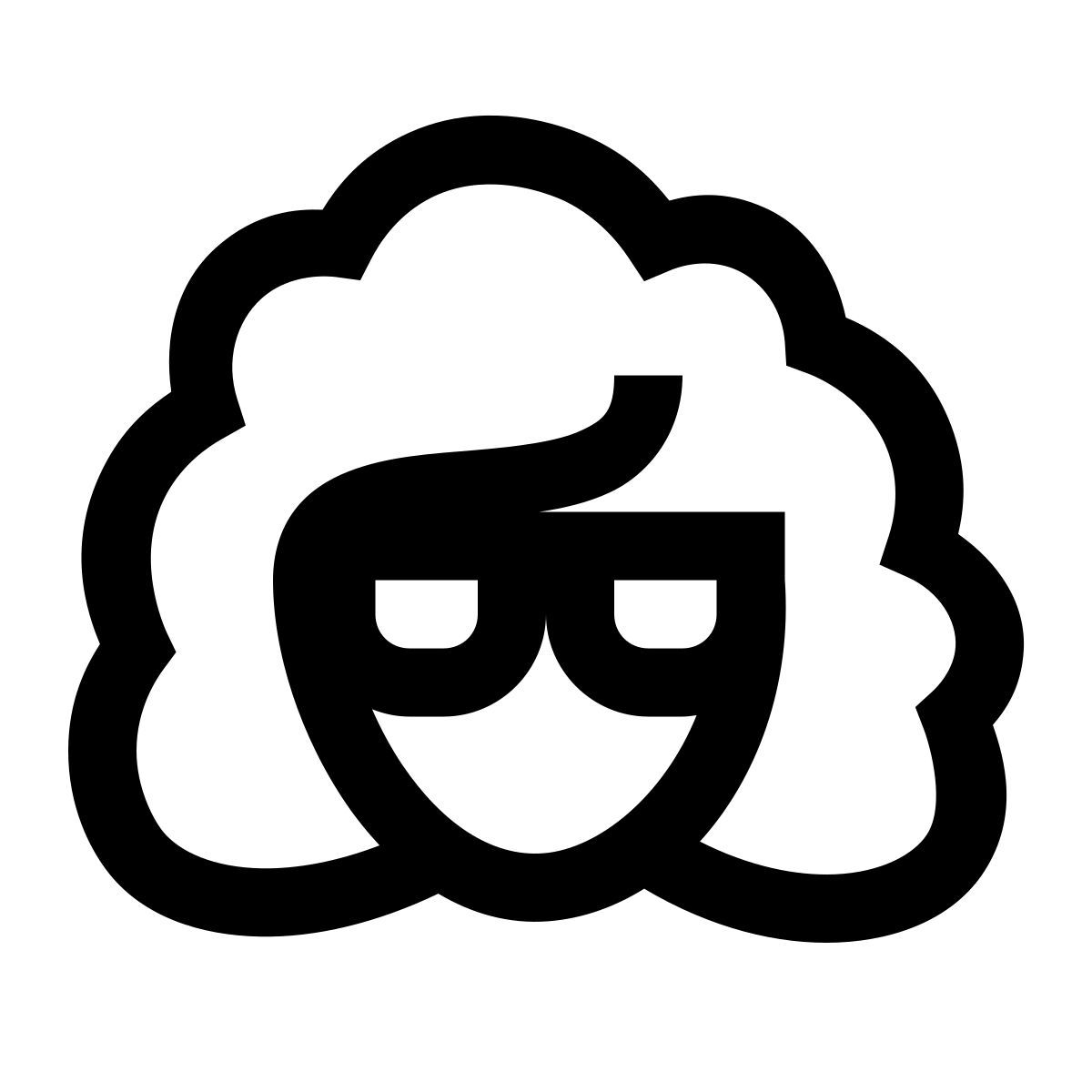 windows 10 style cheveux nerd icon