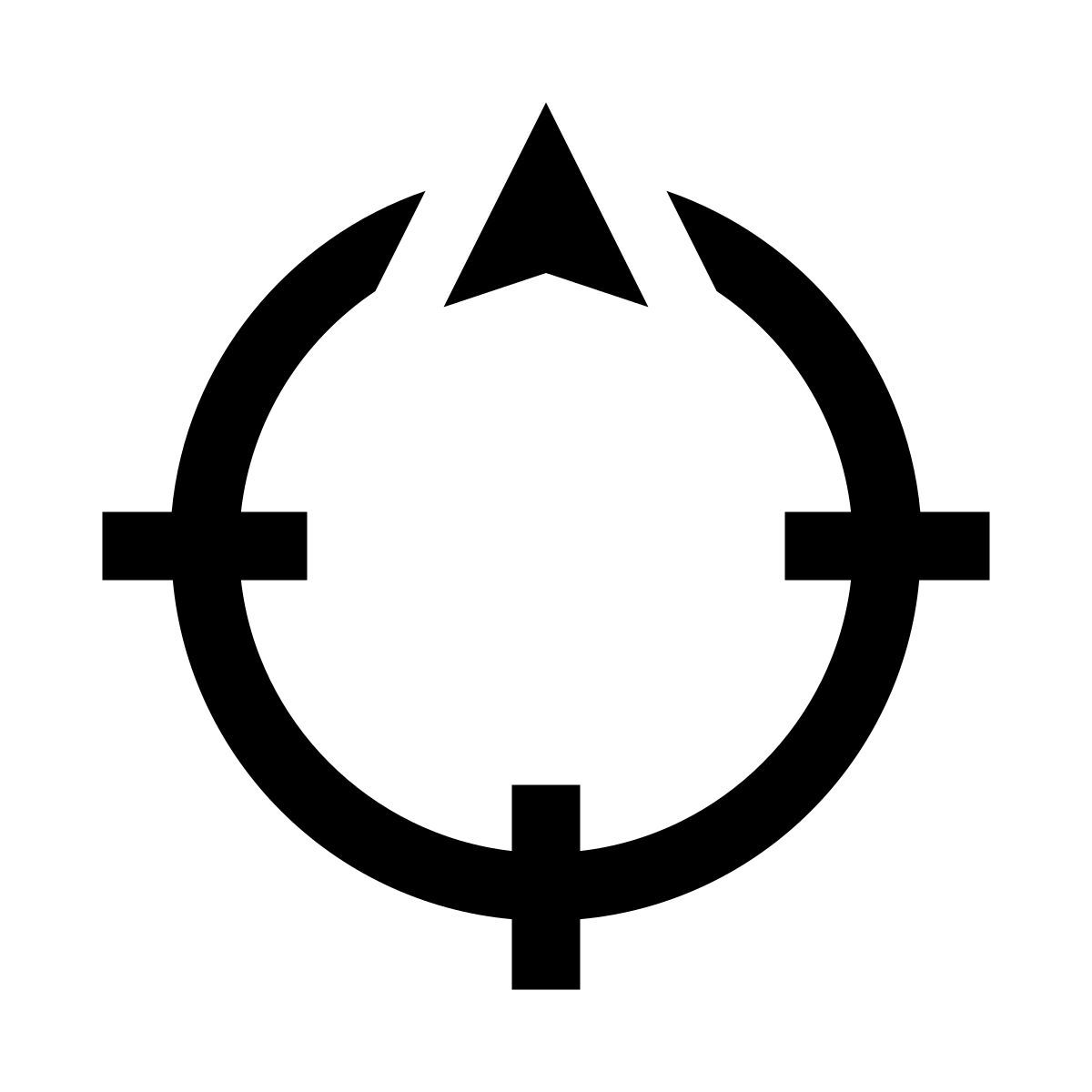 windows 10 style dirección norte icon