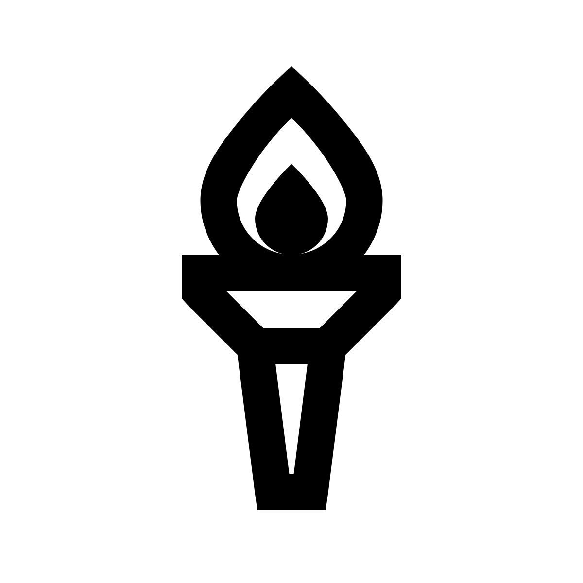 windows 10 style antorcha olímpica icon