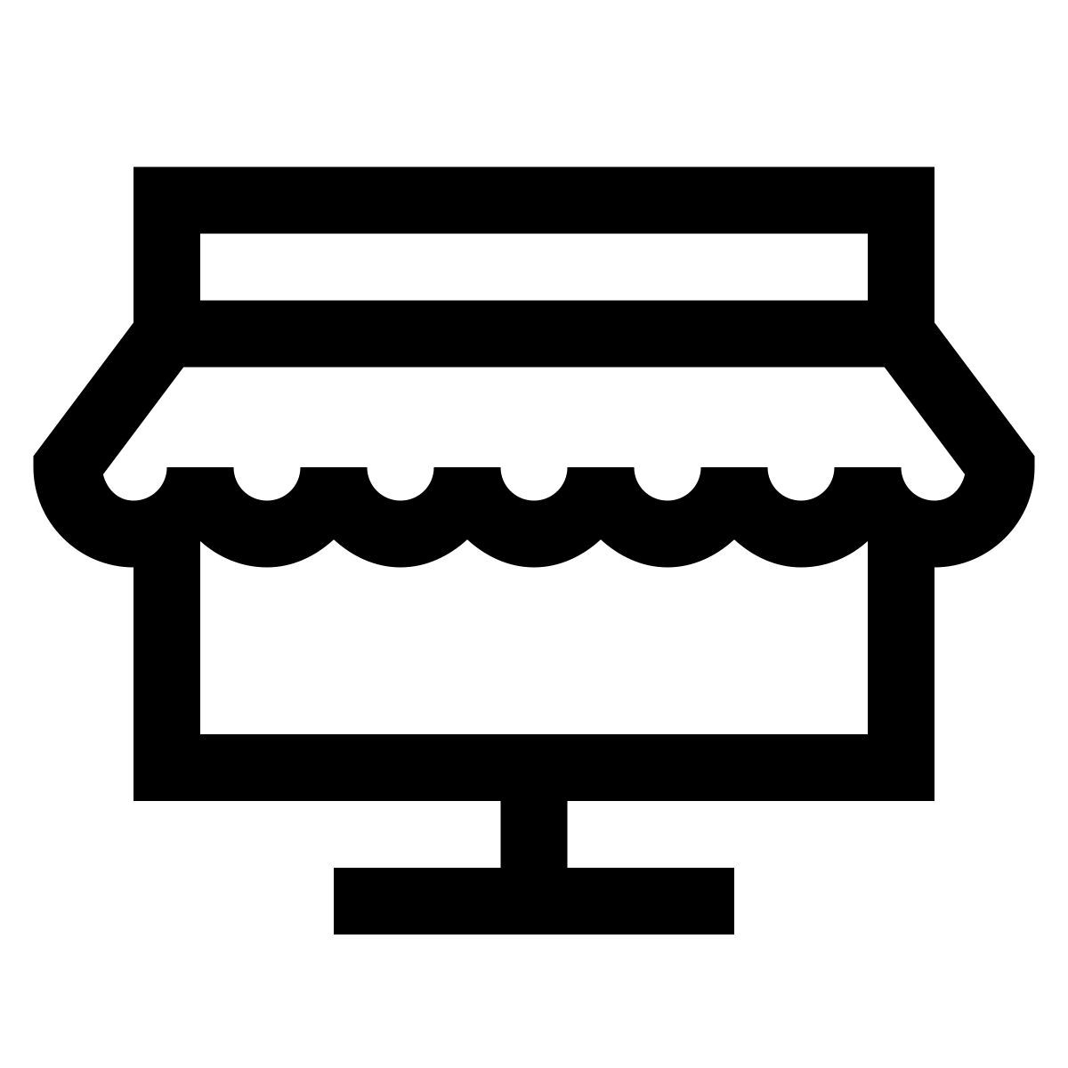 windows 10 style shopping en ligne icon