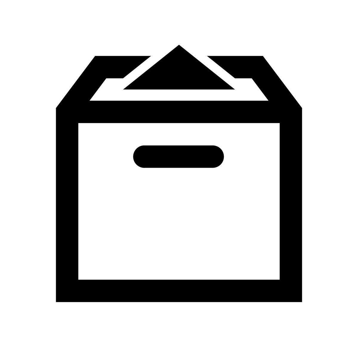 windows 10 style caja llena icon