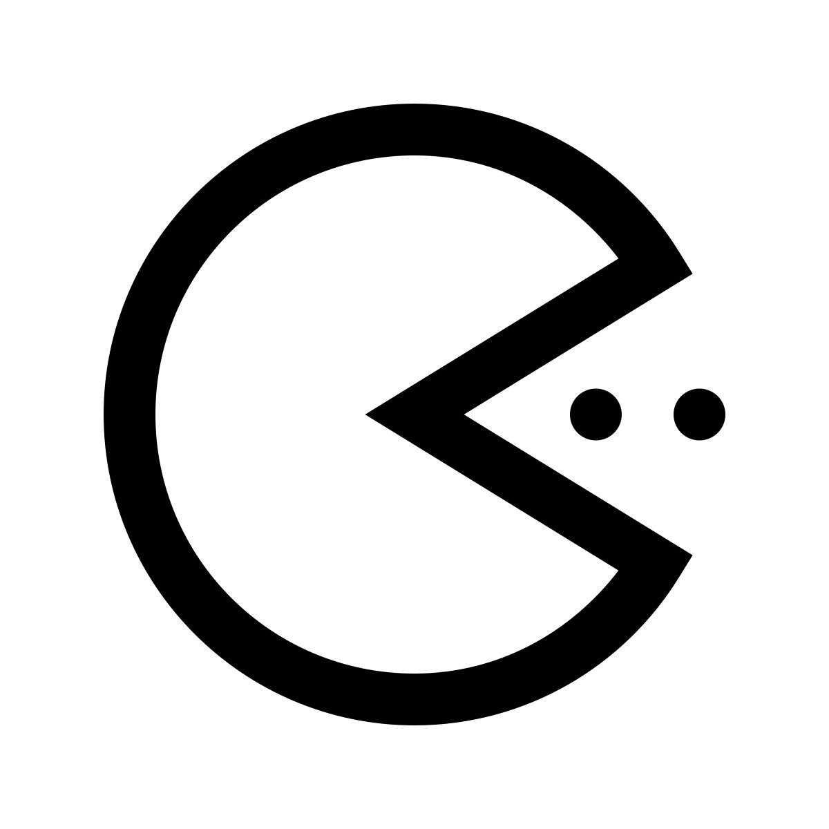 windows 10 style 吃豆人 icon