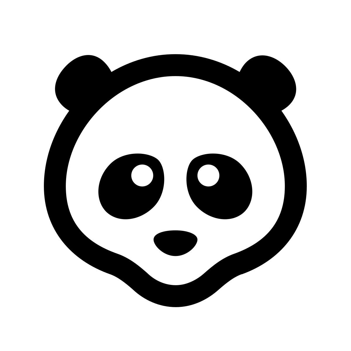 windows 10 style panda icon