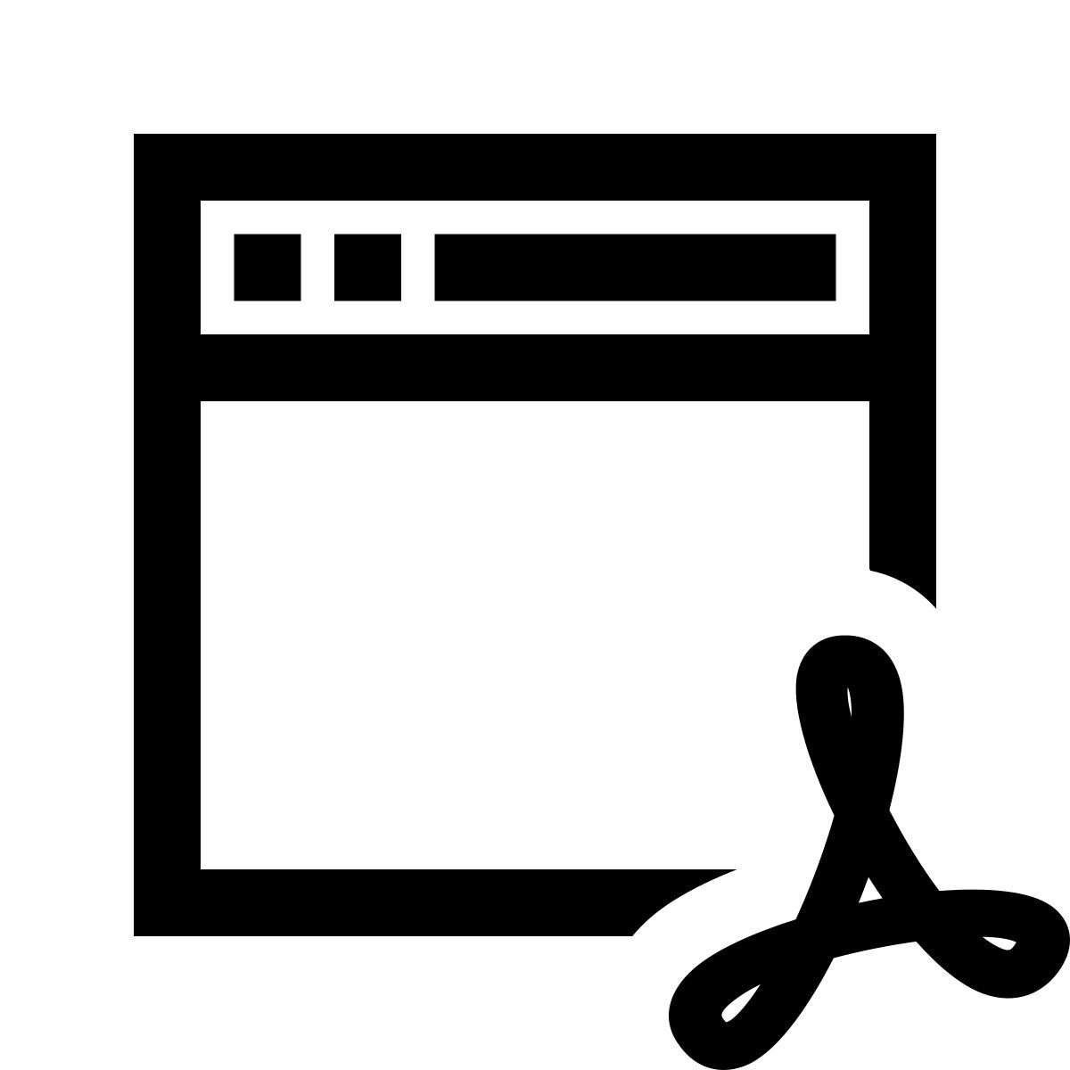 windows 10 style pdf window icon