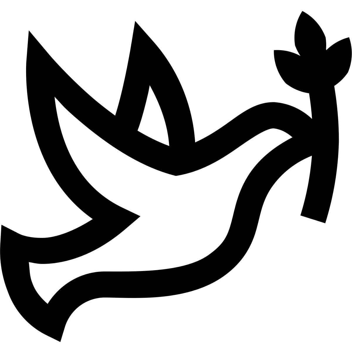 windows 10 style peace pigeon icon