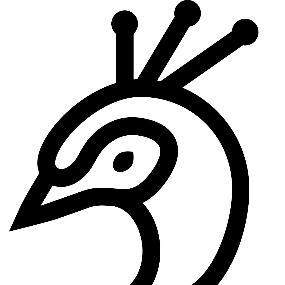 windows 10 style 공작 머리 icon