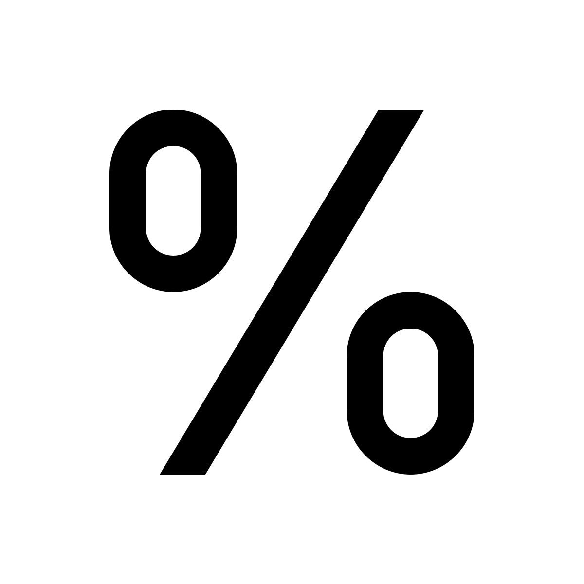 windows 10 style percentage icon