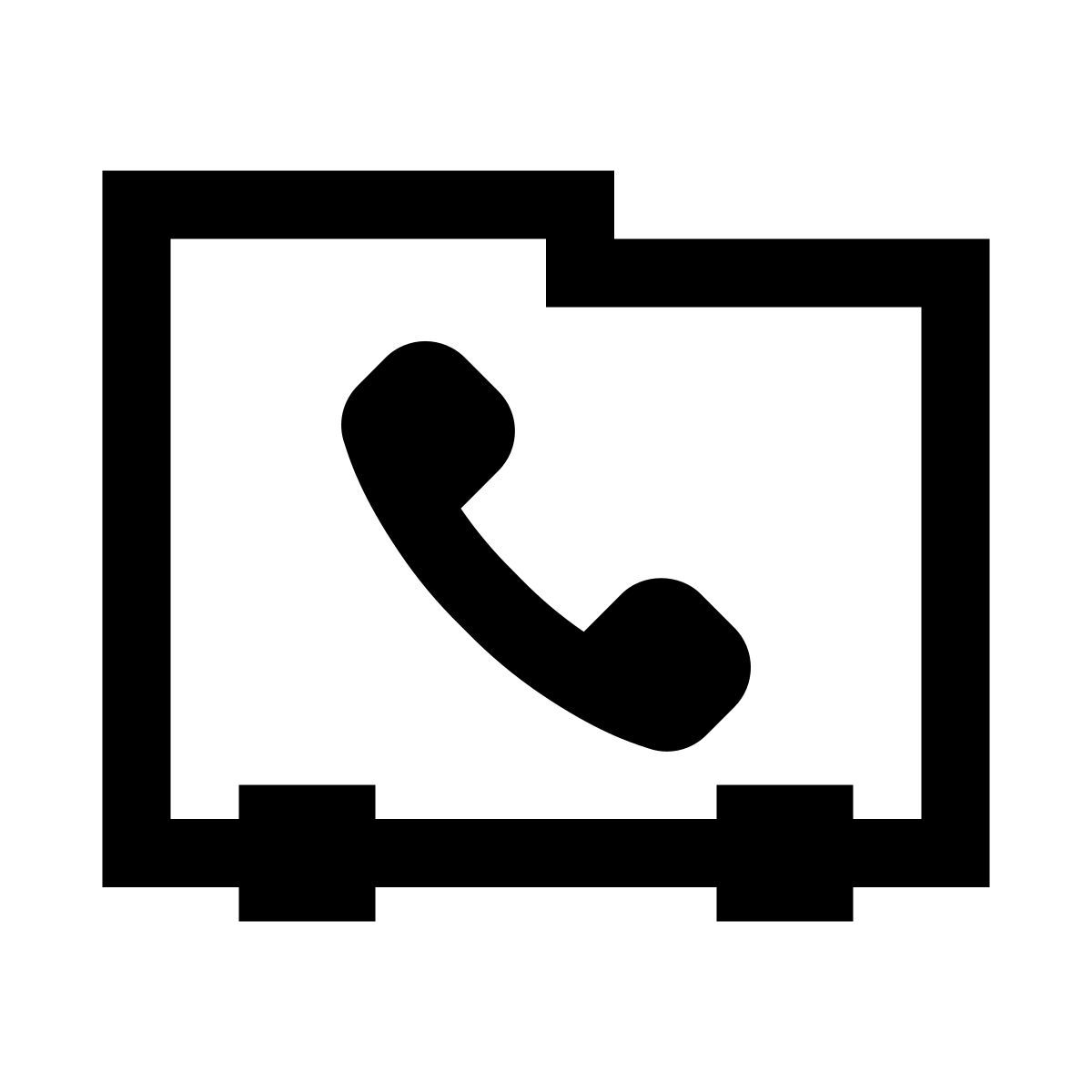 windows 10 style 전화 문의 icon