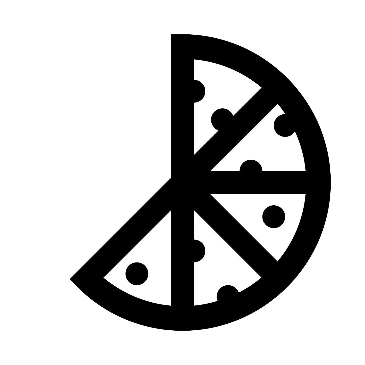 windows 10 style pizza cinco octavos icon