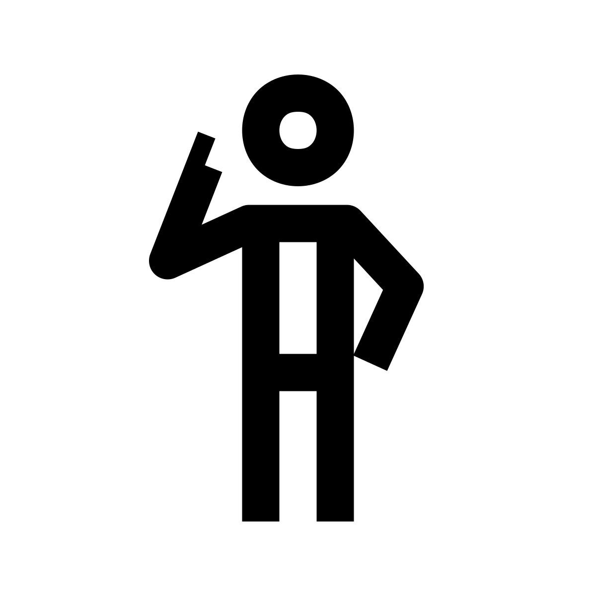 windows 10 style apuntando a uno mismo icon