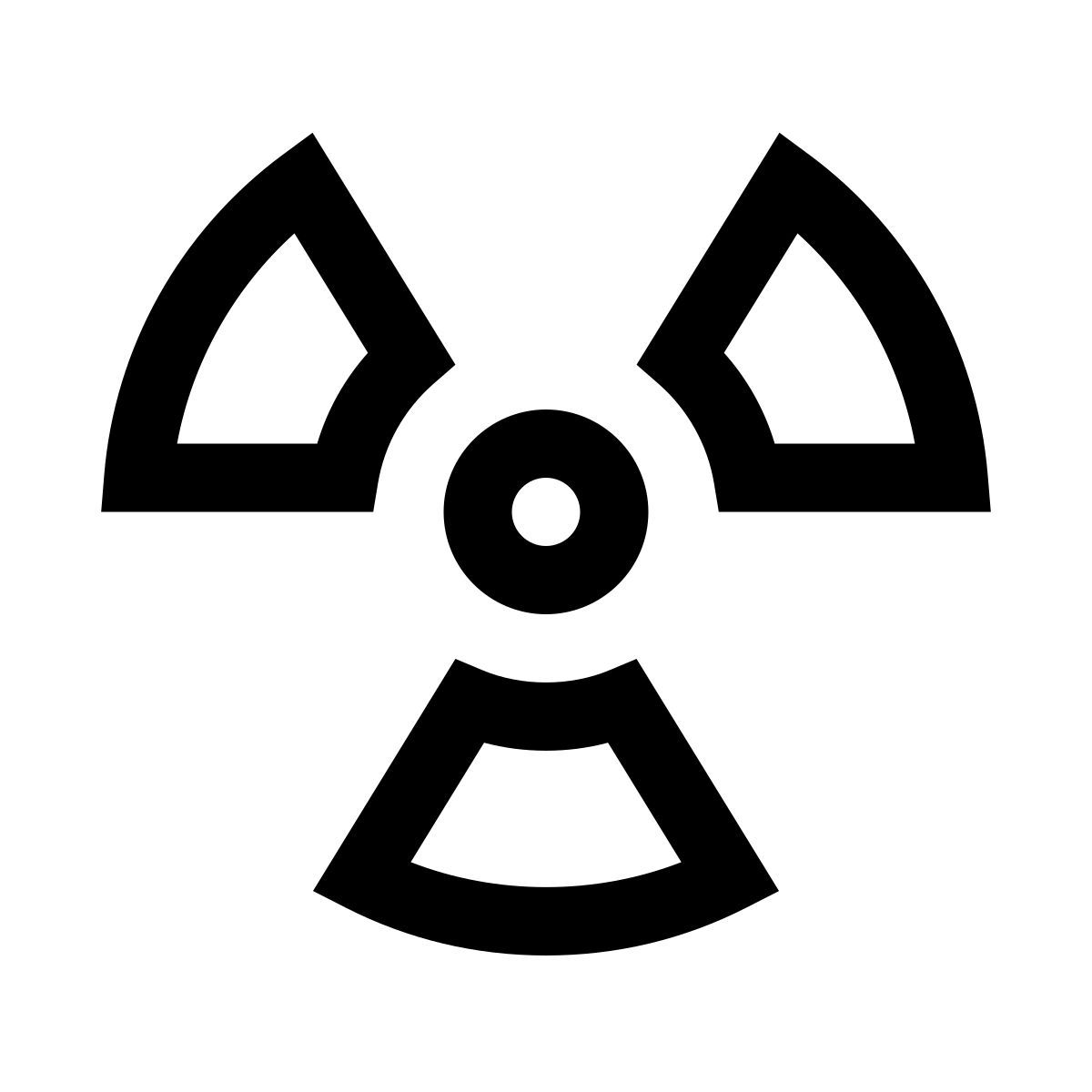 windows 10 style radiation icon