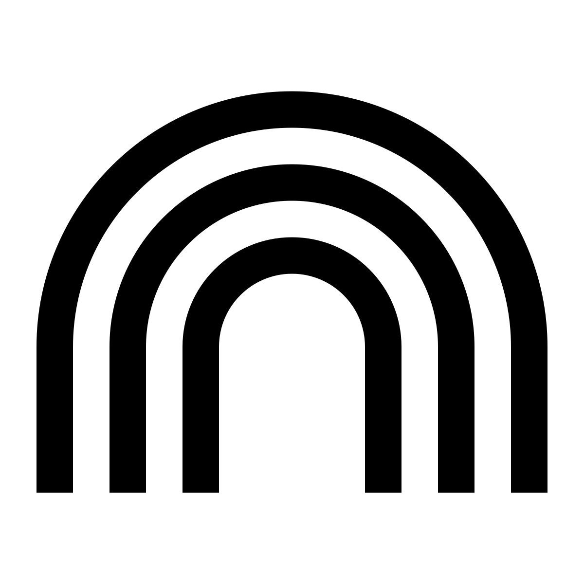 windows 10 style arc en ciel icon