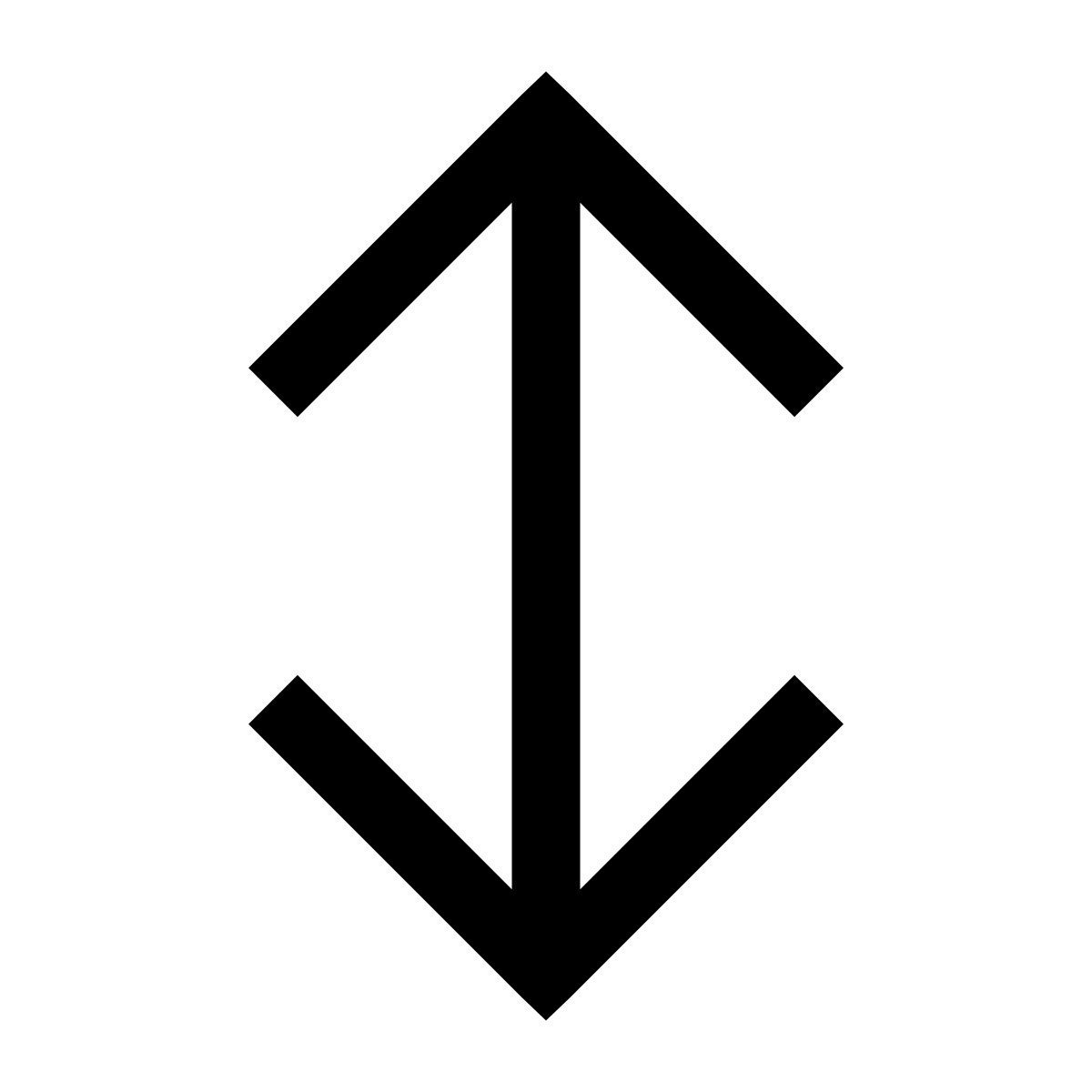 windows 10 style resize vertical icon