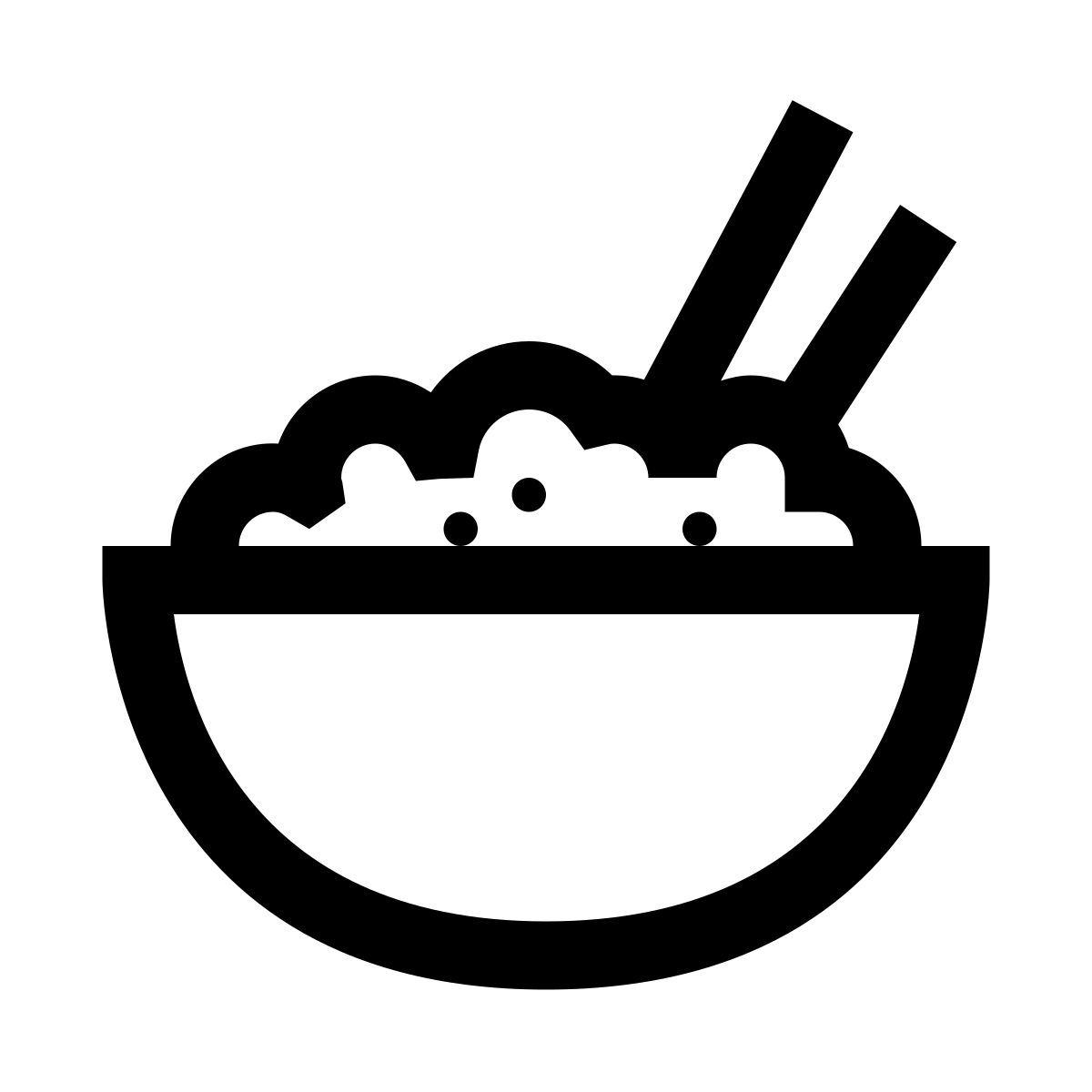 windows 10 style rice bowl icon