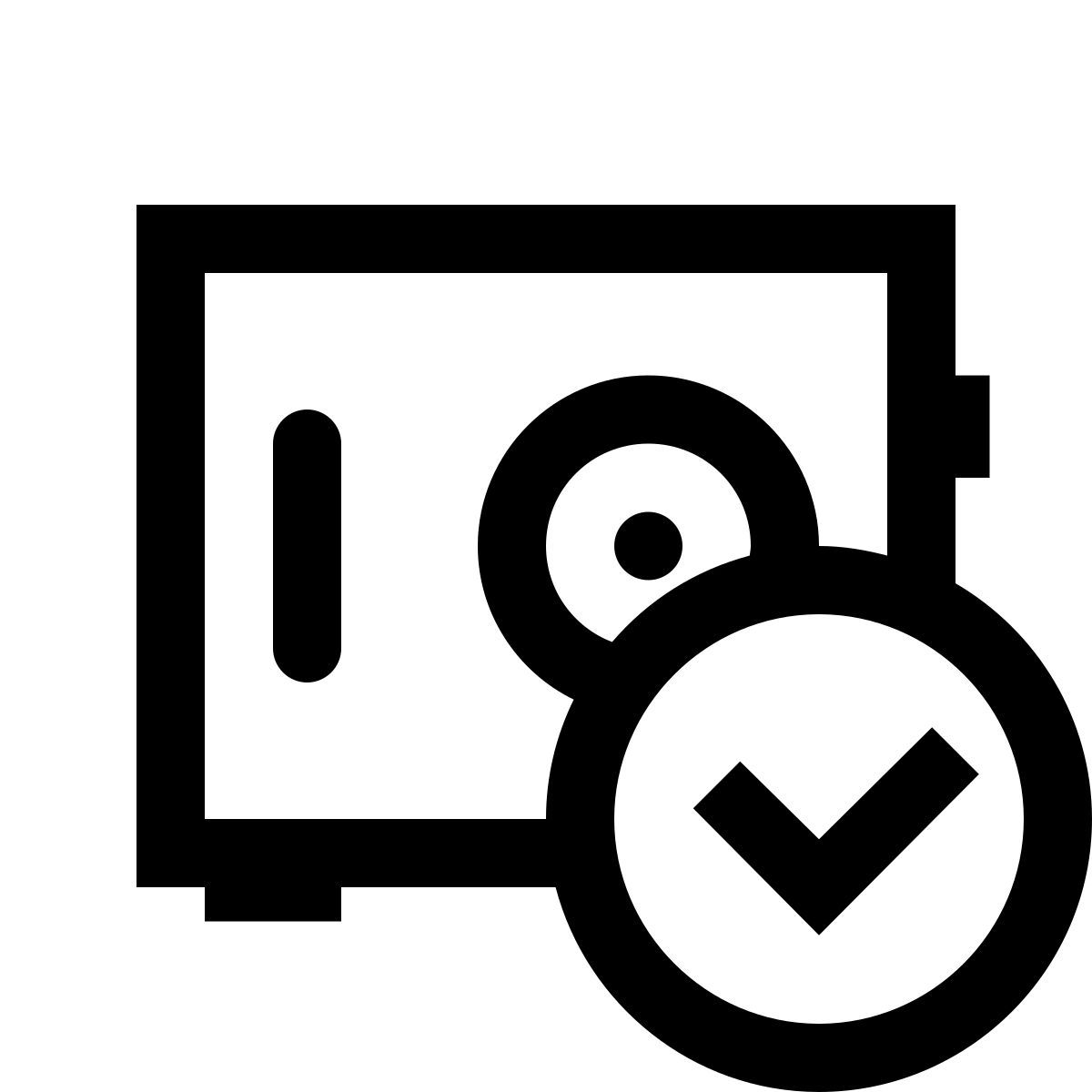 windows 10 style cassaforte ok icon