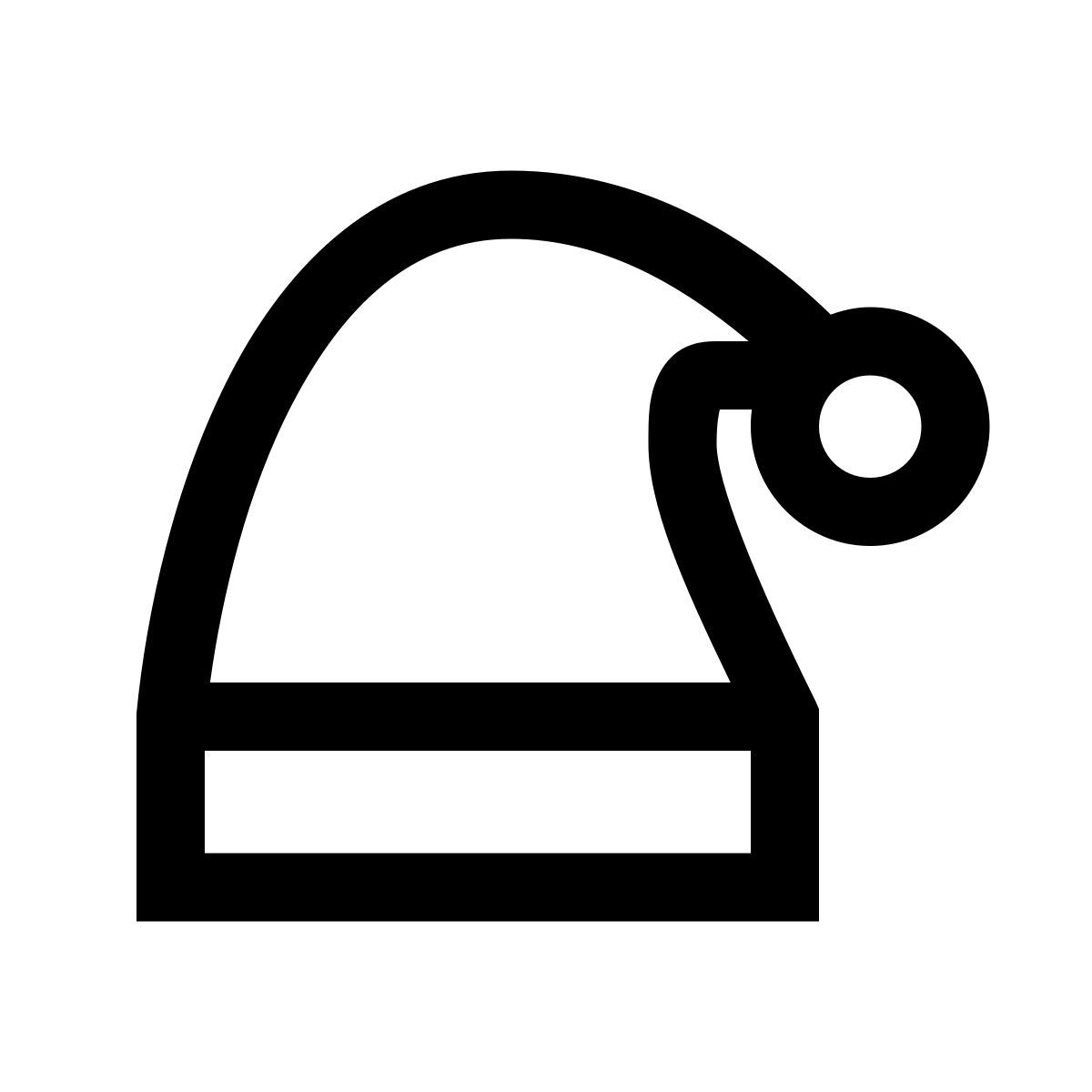 windows 10 style cappello di babbo natale icon