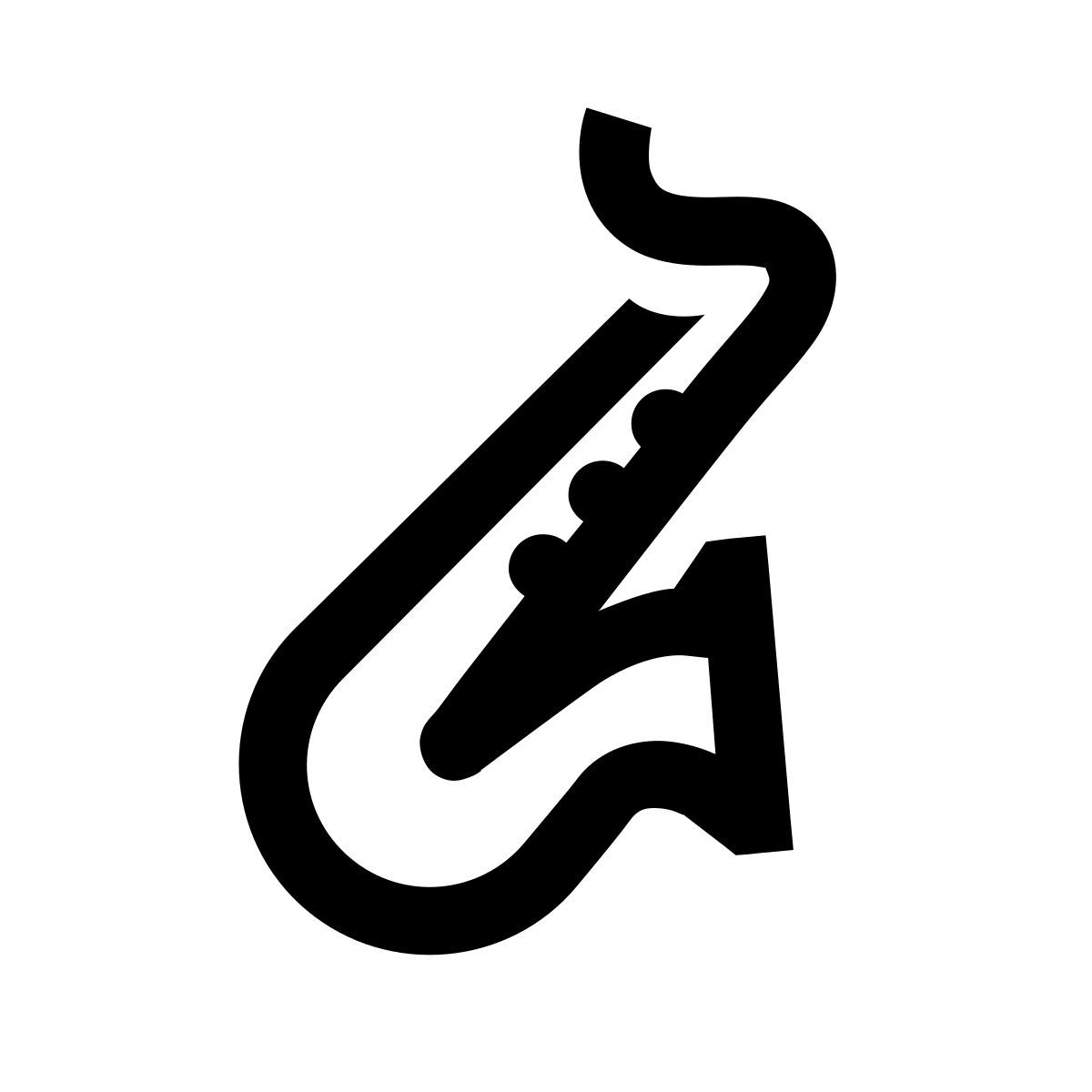 windows 10 style saxophone icon
