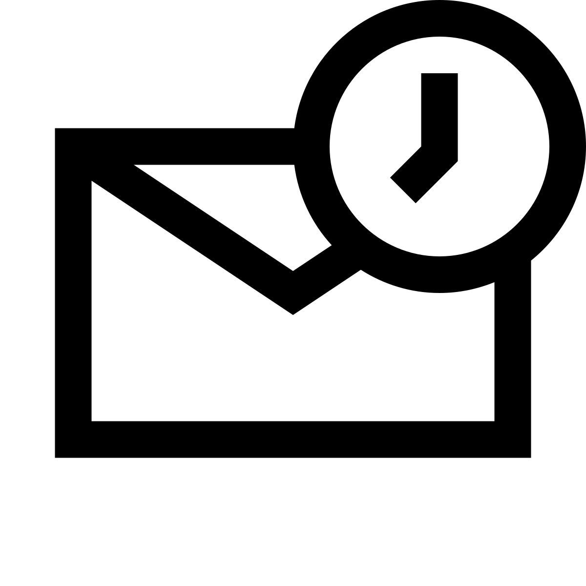 windows 10 style schedule mail icon