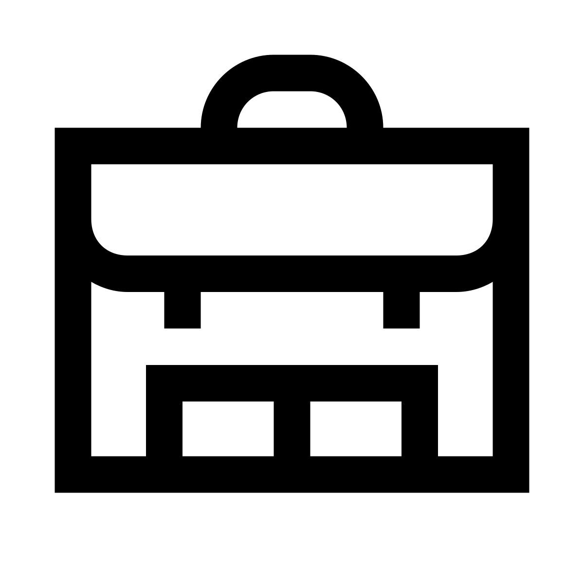 windows 10 style school backpack icon