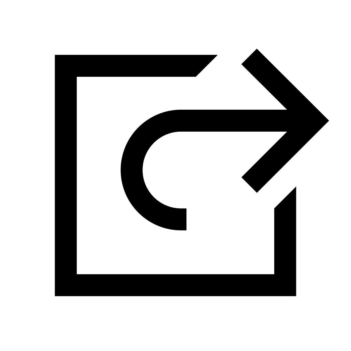 windows 10 style 공유 화살표 제곱 icon