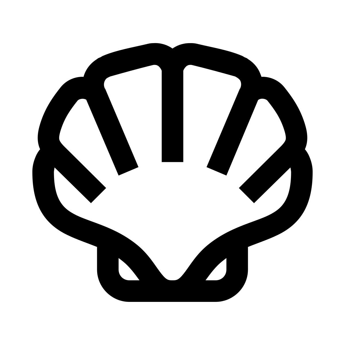 windows 10 style shellfish icon