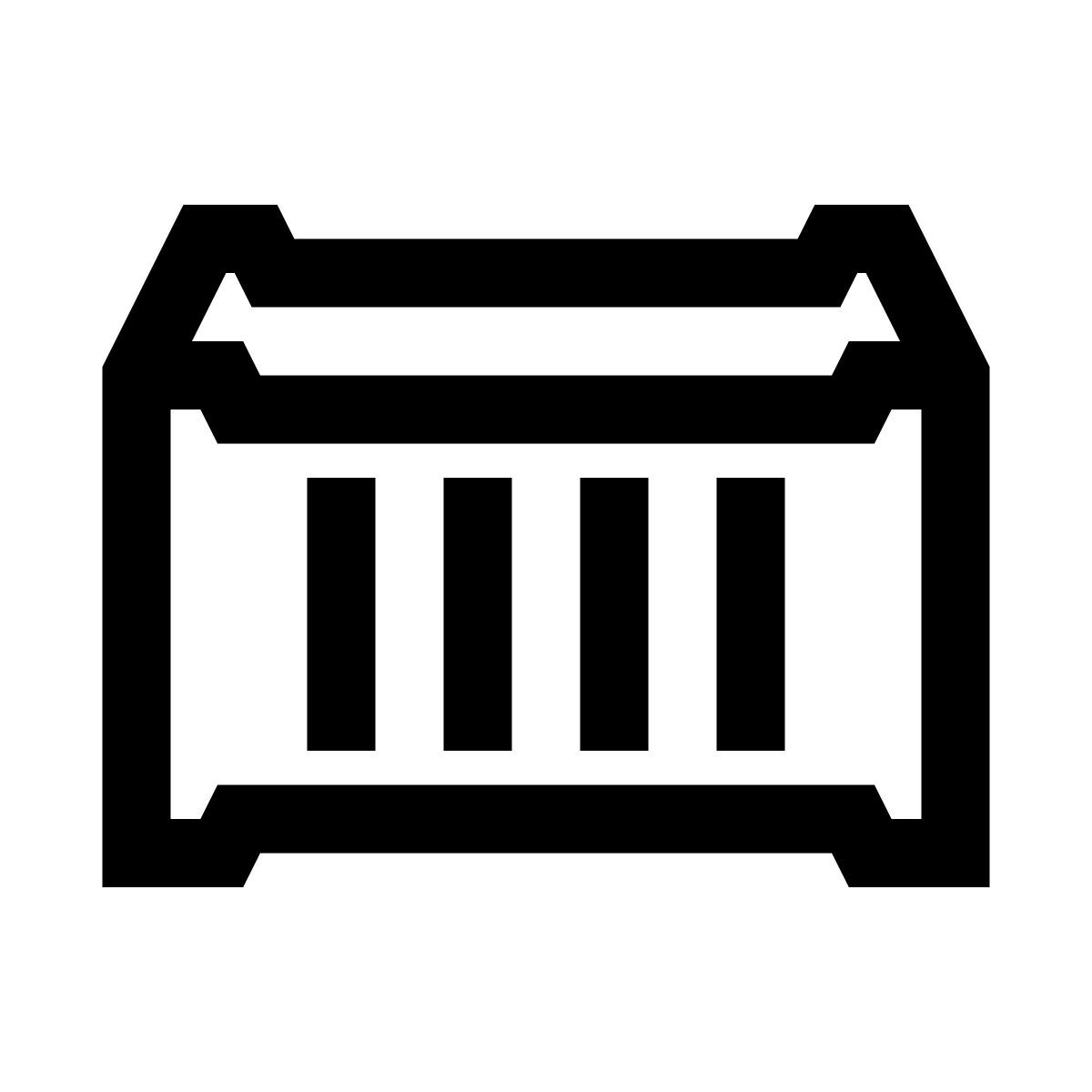 windows 10 style transportbehälter icon