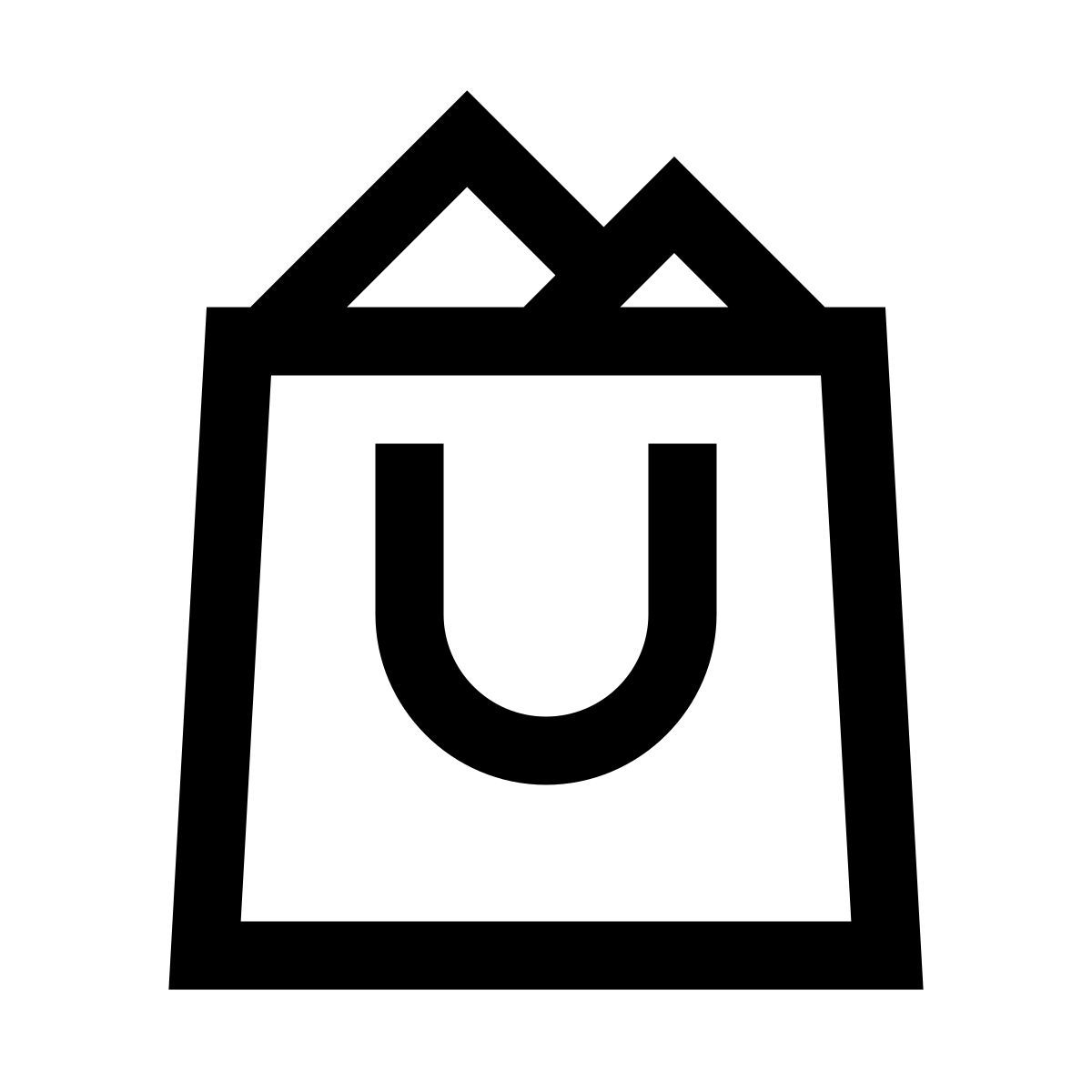 windows 10 style sac de courses plein icon