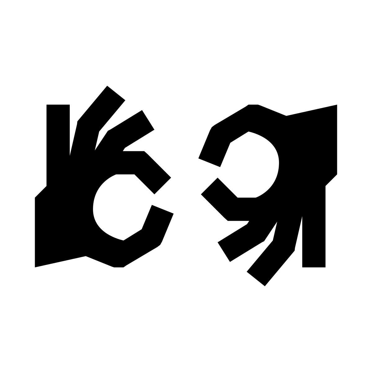 windows 10 style interprétation langue des signes icon