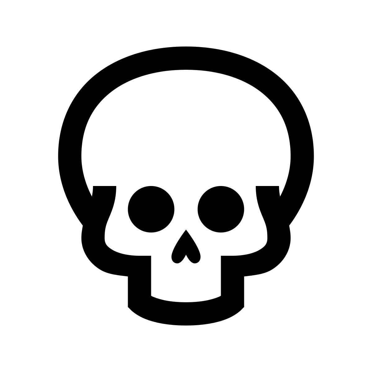 windows 10 style esqueleto icon