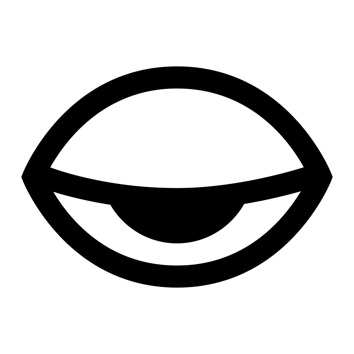 windows 10 style schläfrige augen icon