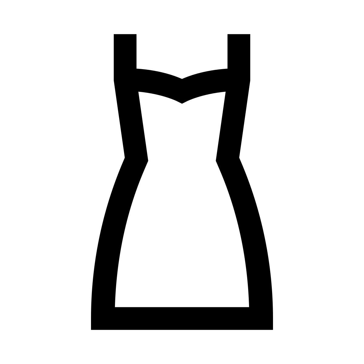 windows 10 style slip vestido icon