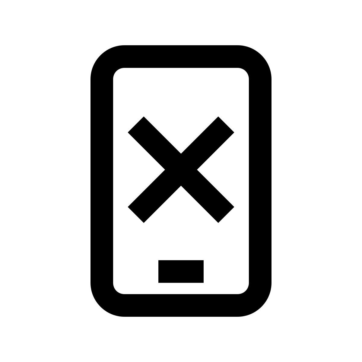 windows 10 style decilne de smartphone icon