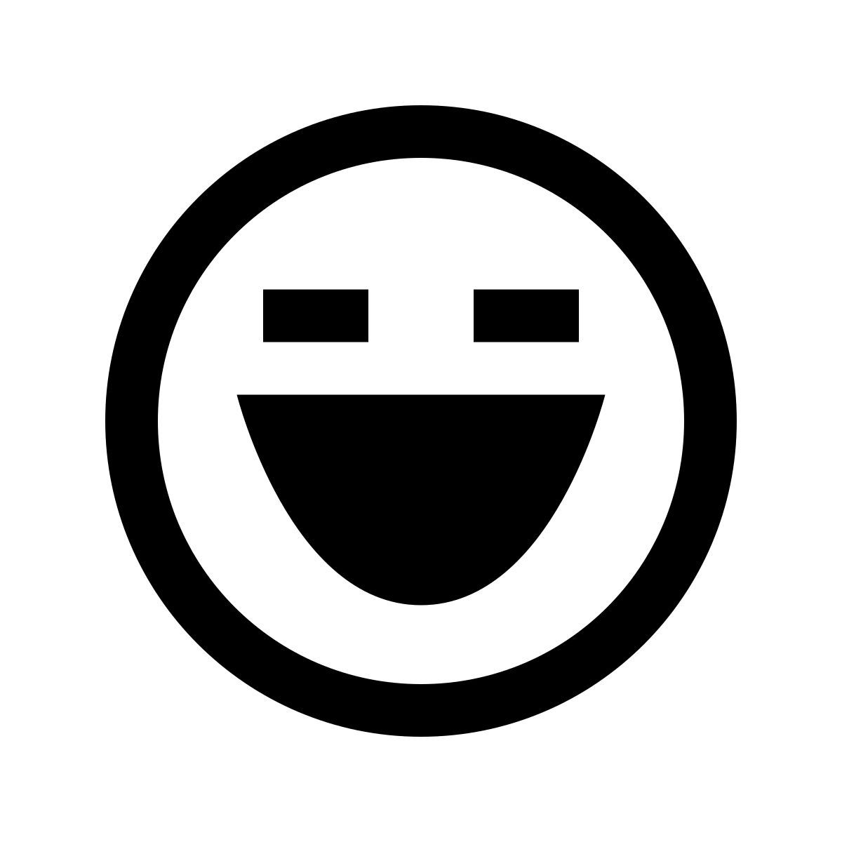 windows 10 style smiling icon