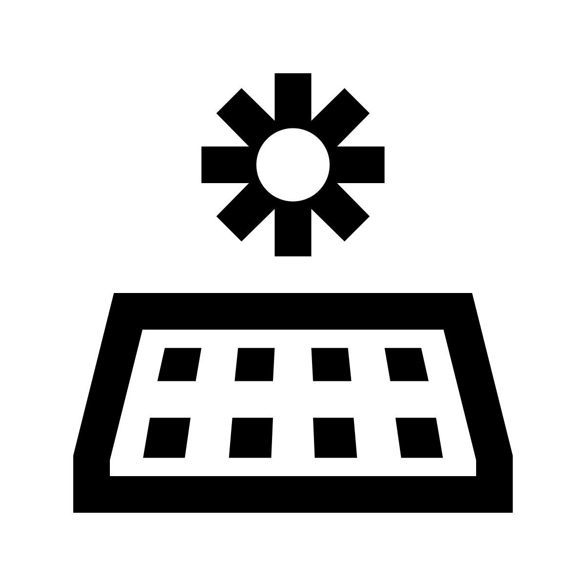 windows 10 style solar panel icon