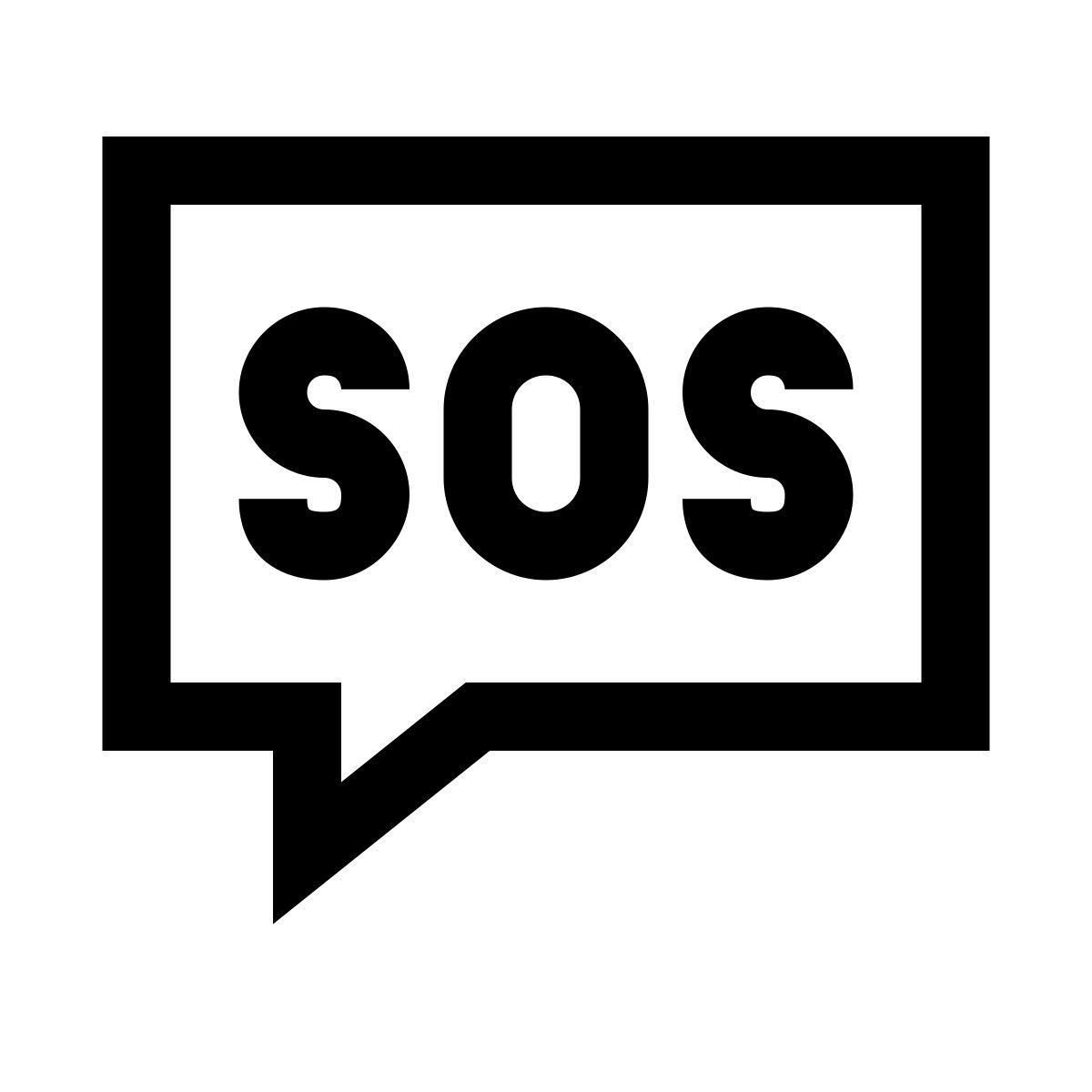 windows 10 style sos icon