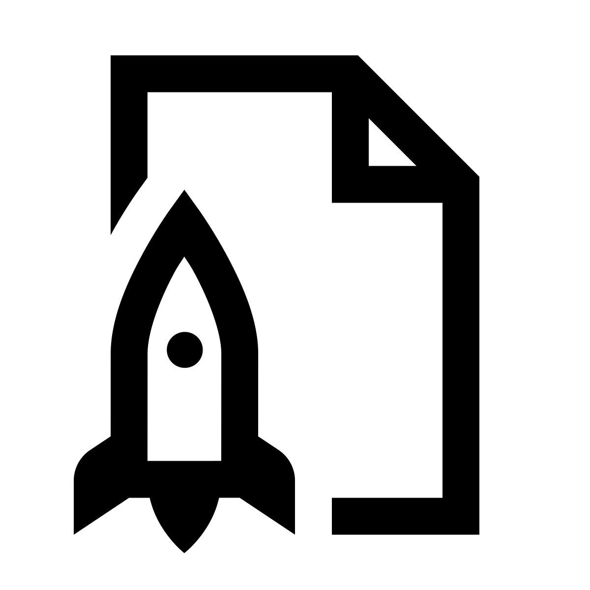 windows 10 style spaceship launch documentation icon