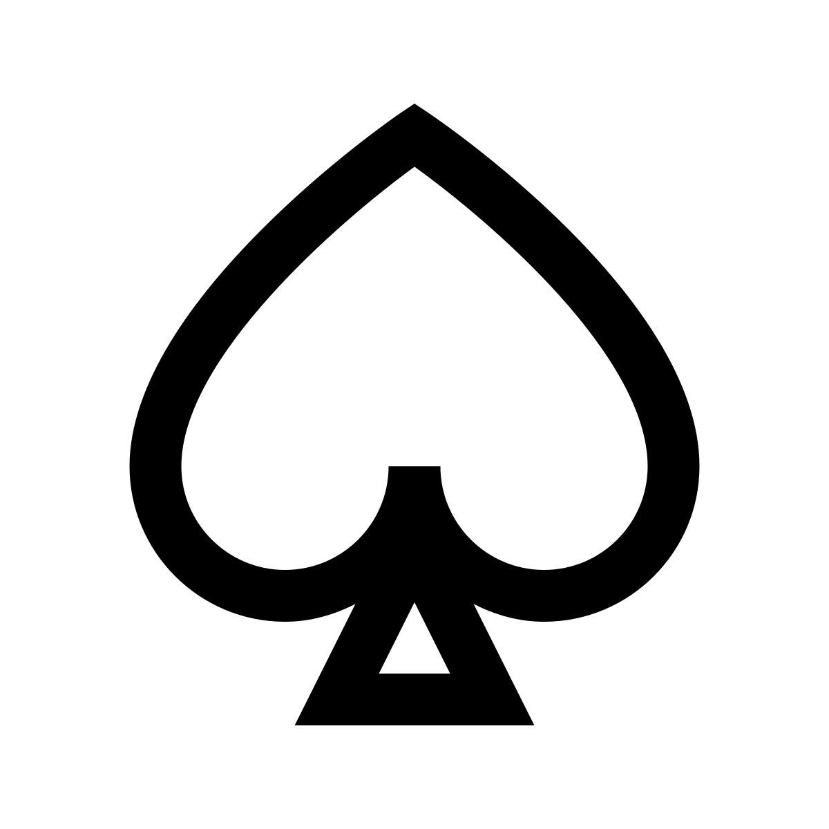 windows 10 style 黑桃 icon