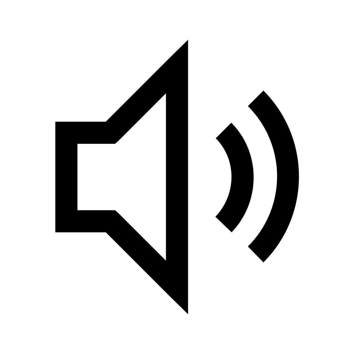 windows 10 style loudspeaker icon